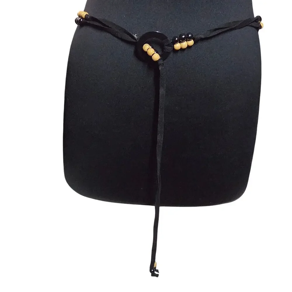 Vintage Beaded Adjustable Belt